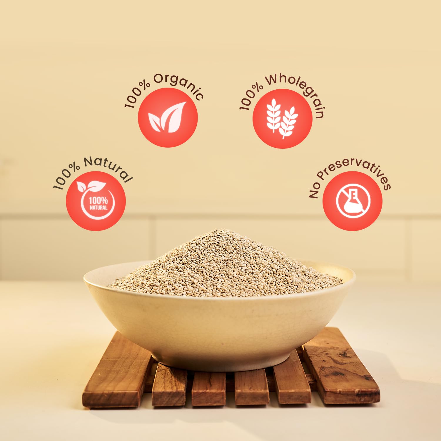 Pintola Organic Quinoa 1kg, Cereal for Breakfast, High in Protein & Dietry Fibre, Minerals, Cholesterol-Free, Gluten-Free Quinoa Seeds Diet Food for Weight Management (1kg) - Image 4 thumbnail