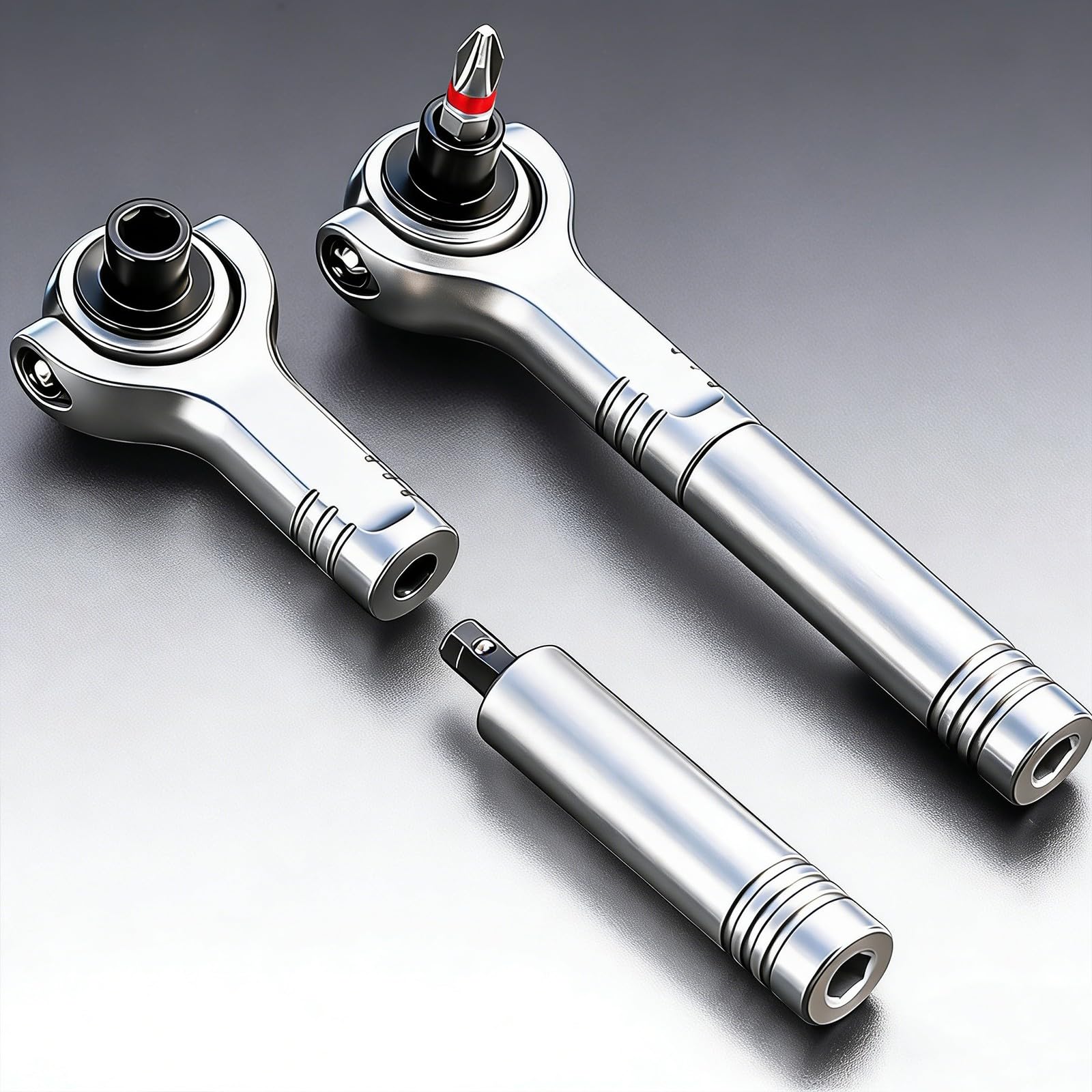 Set di cacciaviti magnetici professionali a cricchetto, 40 in 1, punte in acciaio, ergonomiche, riparazione domestica per dispositivi elettronici, set di cacciaviti di precisione
