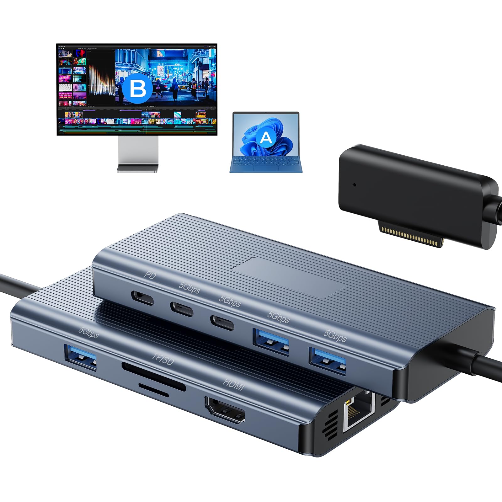 Amazon.co.jp: 【2026 新登場】マイクロソフト surface pro dock 2,11