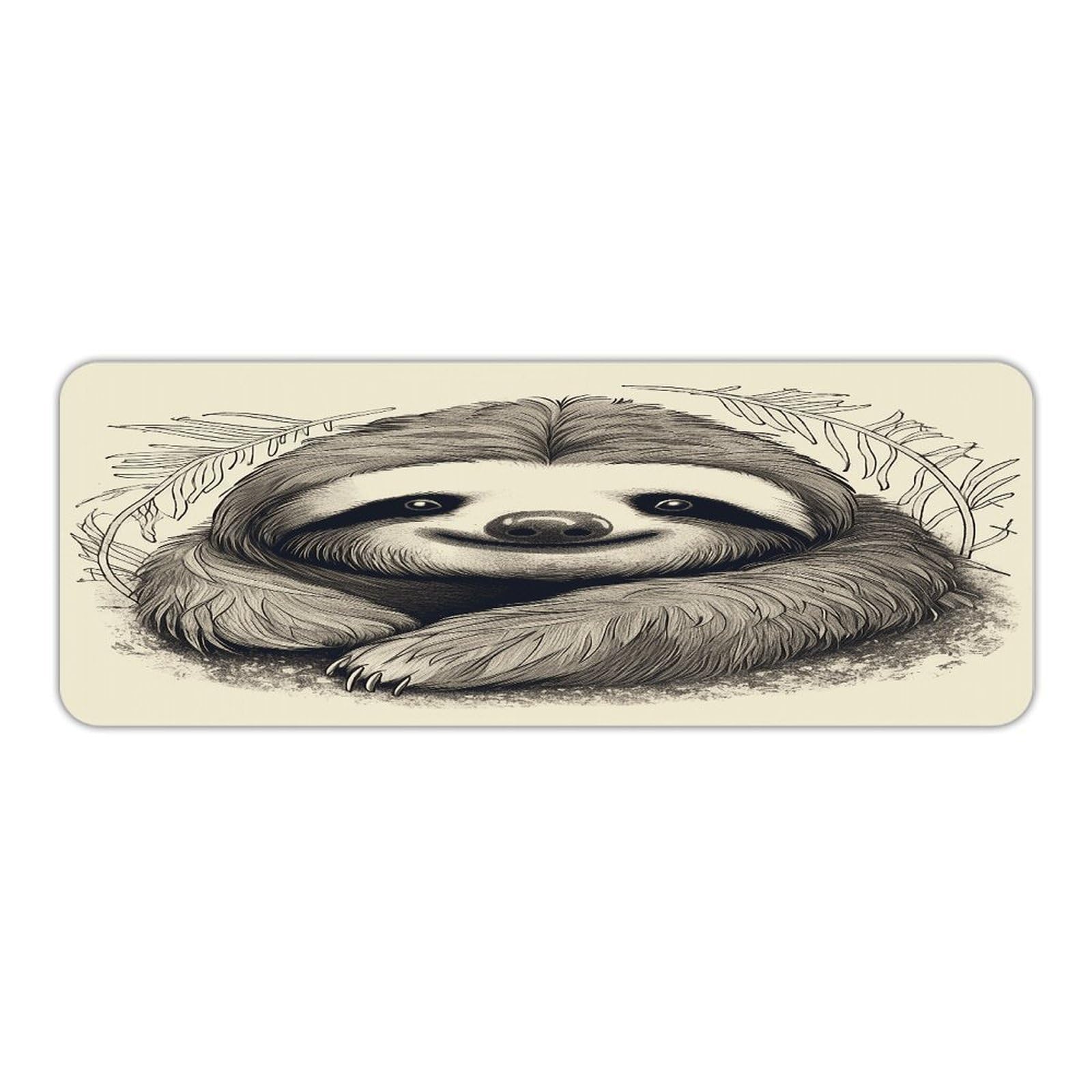 Alfombra de cocina antideslizante Sloth My Spirit lavable de 45 x 120 cm para evitar caídas