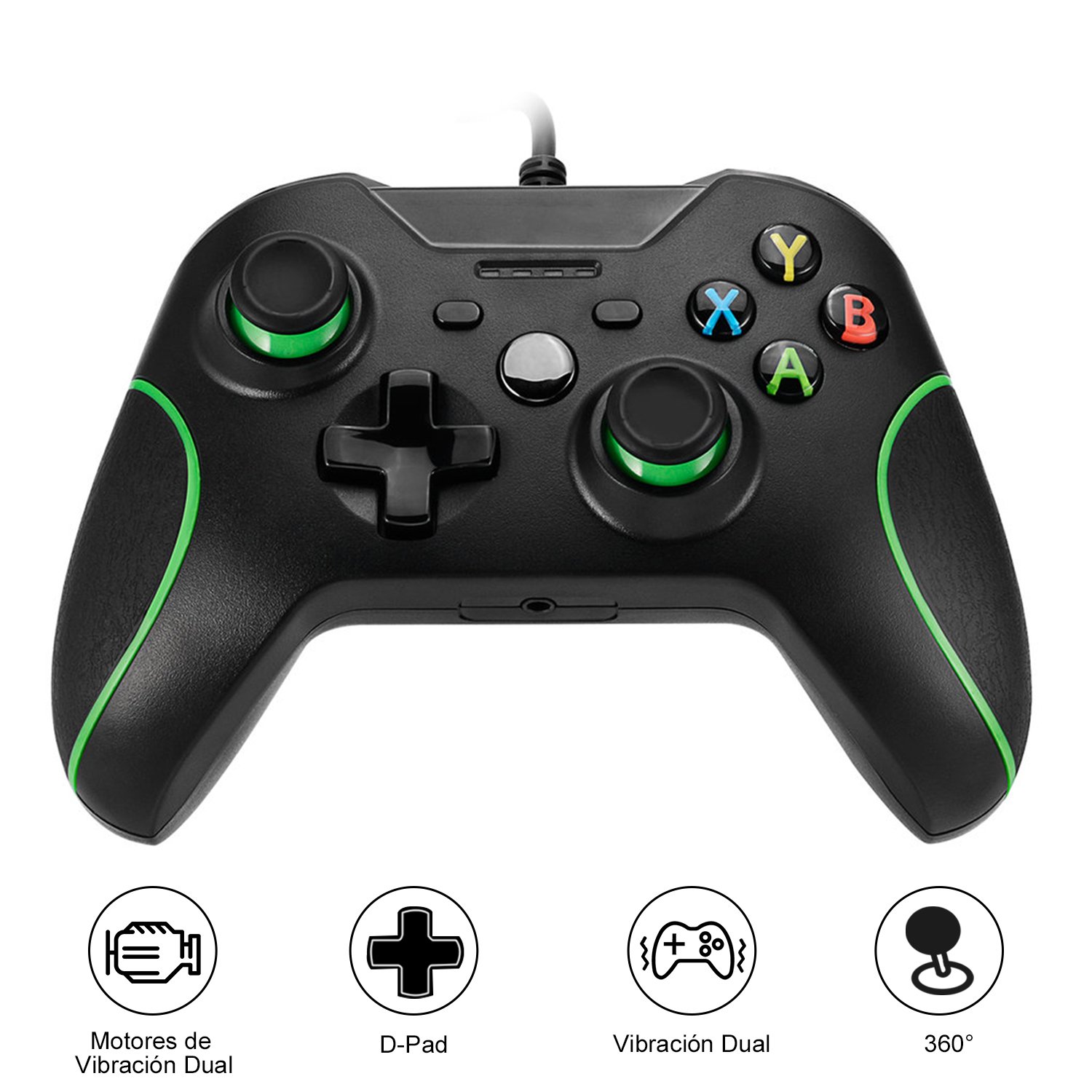 Gamepad, Gamepad Controller, iCoco Xbox 360 Common Controller for Windows XP/7/8/10, Android (TV Box/Smartphone/Tablet) and PS3