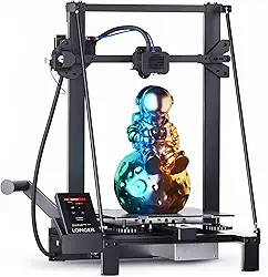 A impressora 3D Longer LK5 Pro com placa-mãe totalmente de código aberto, DIY para famílias e escolas, impressoras 3D FDM com um tamanho de impressão grande de 11,8x11,8x15,7 polegadas.