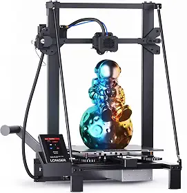 A impressora 3D Longer LK5 Pro com placa-mãe totalmente de código aberto, DIY para famílias e escolas, impressoras 3D FDM com um tamanho de impressão grande de 11,8x11,8x15,7 polegadas.