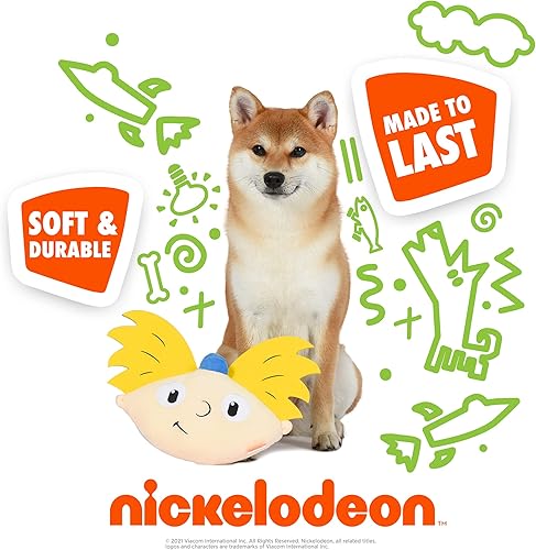 Miniatura 9 de Nickelodeon for Pets Hey Arnold Gerald - Juguete de peluche crujiente para perro, inserto de botella de agua vacía