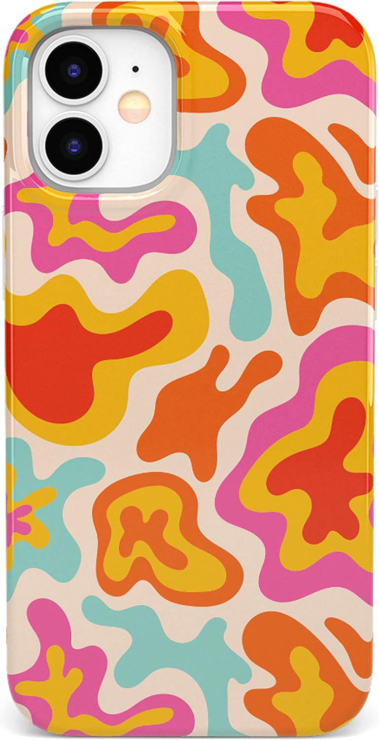 Casely iPhone 11 Case | Tropical Color Splash | Abstract Retro | Classic Ultra Slim Design