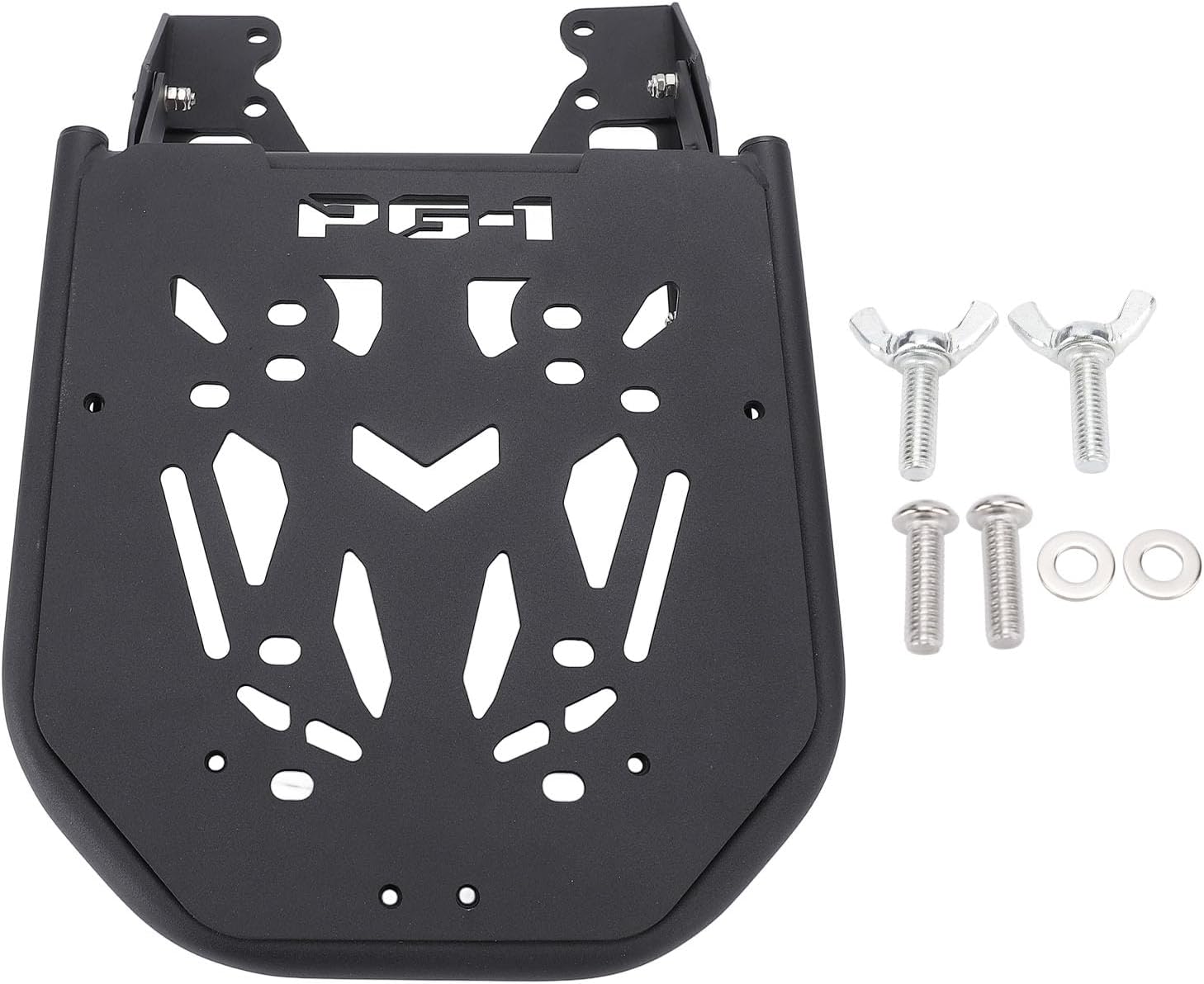 Rear Luggage Rack, Adjustable Aluminum Tail Cargo Carrier Retractable Storage Rack, Compatible with Yamaha PG-1 2023-2025