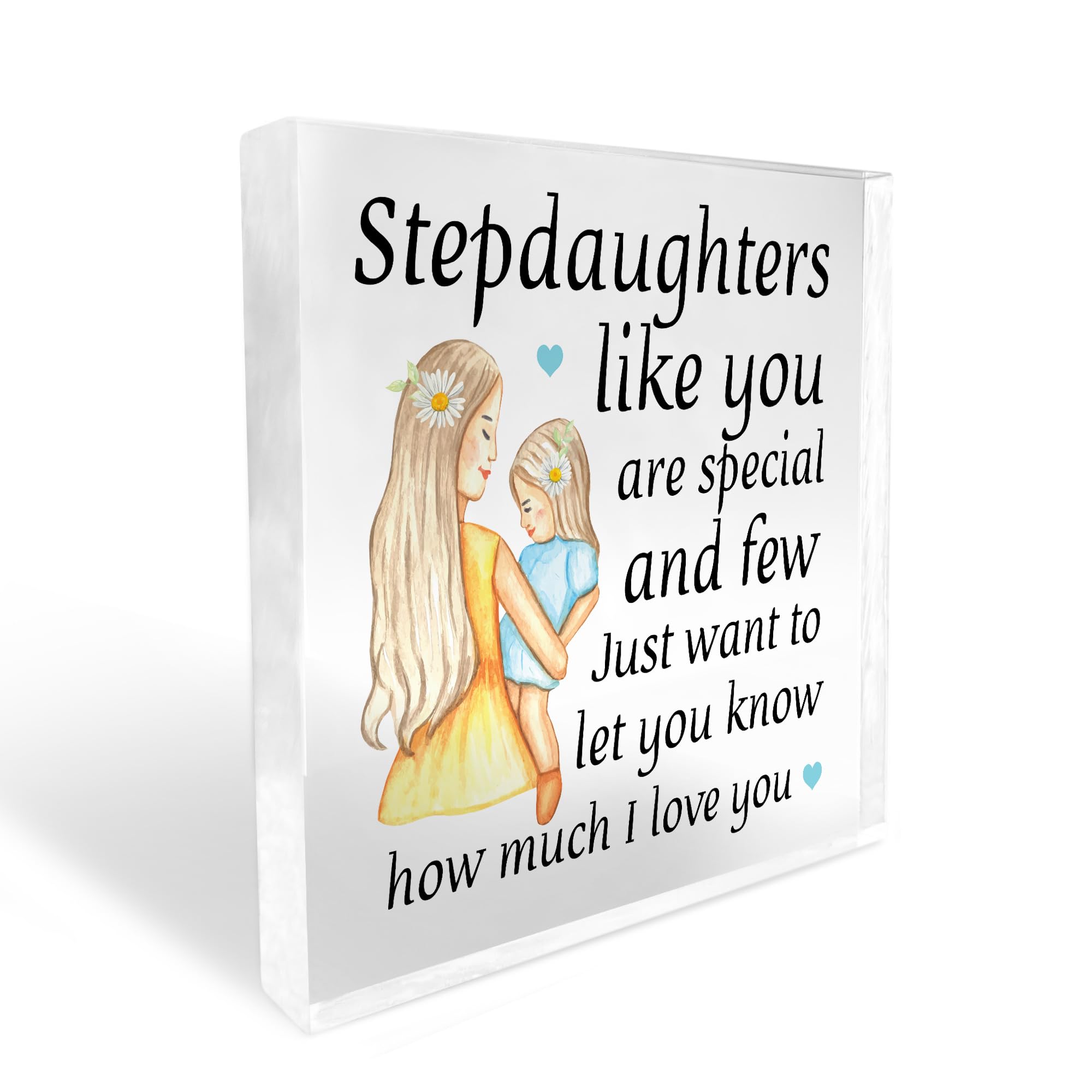 Red Ocean Stepdaughter Gifts For Birthday Christmas Thank You Gifts For Her Daughter Gifts Love You Plaque