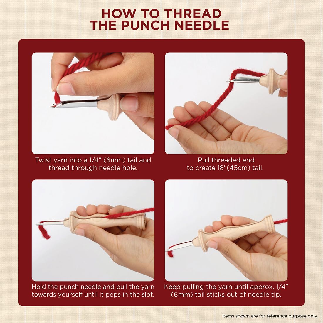 Oxford Punch Needle kit Sandpiper 61x61cm - 1pc - Image 4