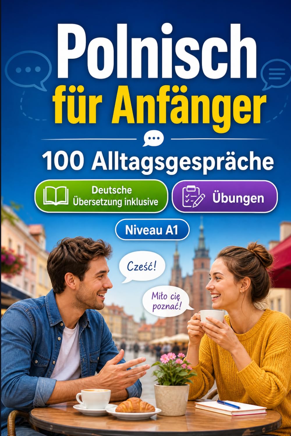 Polnisch für Anfänger A1: 100 Alltagsgespräche: Lerne polnisch mit 100 zweisprachigen Dialogen, Grüße, Reise, Einkaufen, Arbeit, Übersetzung, Wortschatz und Übungen
