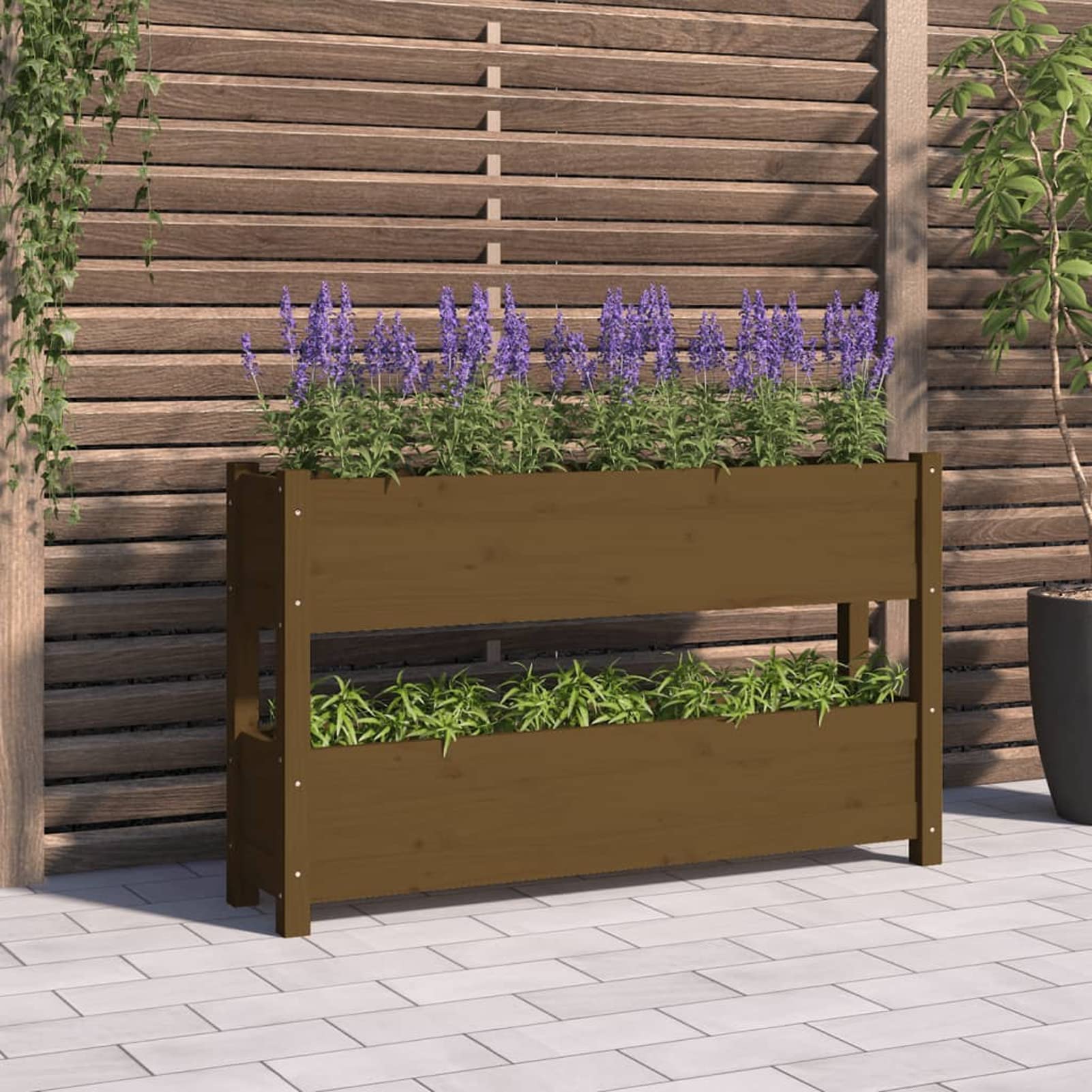 Jardinière surélevée Homgoday : bac à fleurs ergonomique pour plantation extérieure