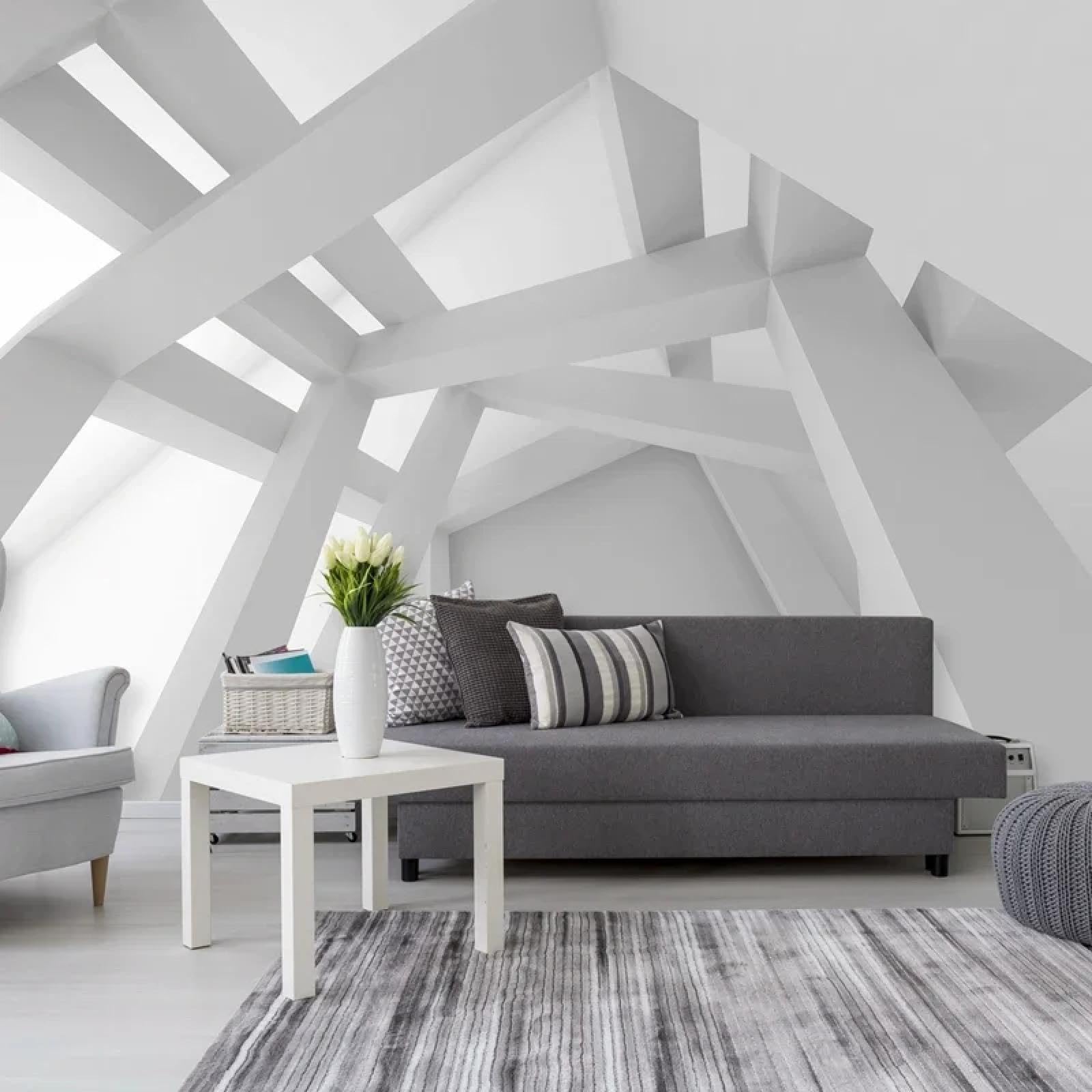 Rénovez sans colle grâce au papier peint 3D et à la fresque en PVC autocollante pour salon et chambre