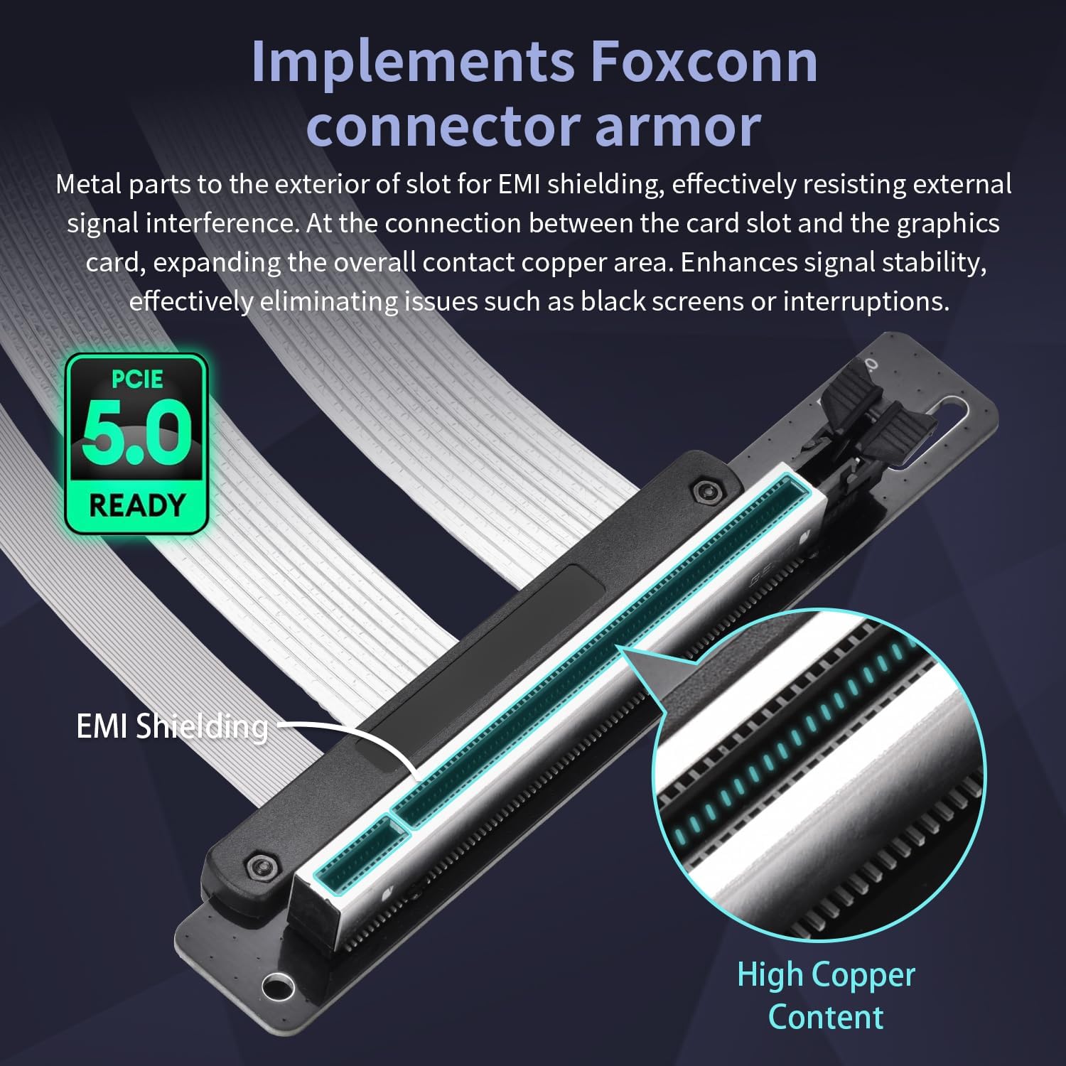 ConnBull PCIe 5.0 Riser Cable - GPU Extension -4