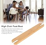 Repose-pieds en bois de bambou véritable réglable pour chaise haute, aide à maintenir la position appropriée pour l'alimentation et jouer à la maison, compatible avec Antilop, facile à nettoyer, sans effort
