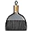 MR.SIGA Mini Dustpan and Brush Set, Portable Cleaning Brush and Dustpan Combo with Bamboo Handle, Gray, 1 Set