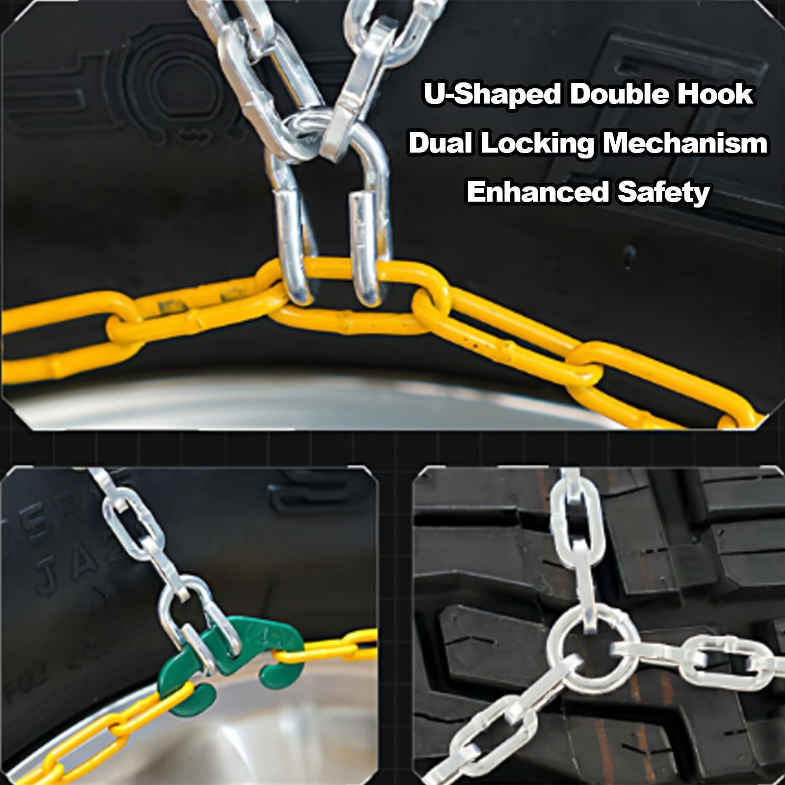 Cadenas Nieve Coche, Fundas Ruedas Coche Nieve, Car Snow Chain