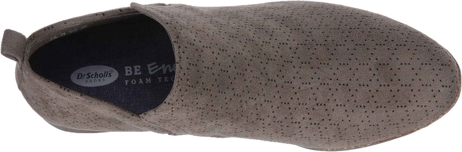 Dr. Scholl's Shoes womens Rate Ankle Boot, Olive Perforated Microfiber Suede, 7.5 Wide US - Image 5