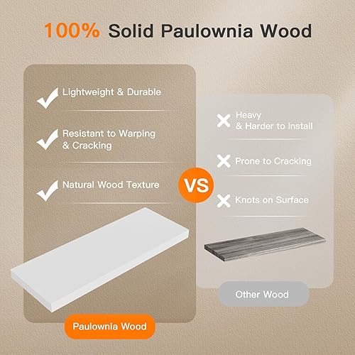 Miniatura 4 de Amada - Estantes de baño con cesta de almacenamiento, estante de pared flotante para organización del hogar y decoración de pared, estantes de