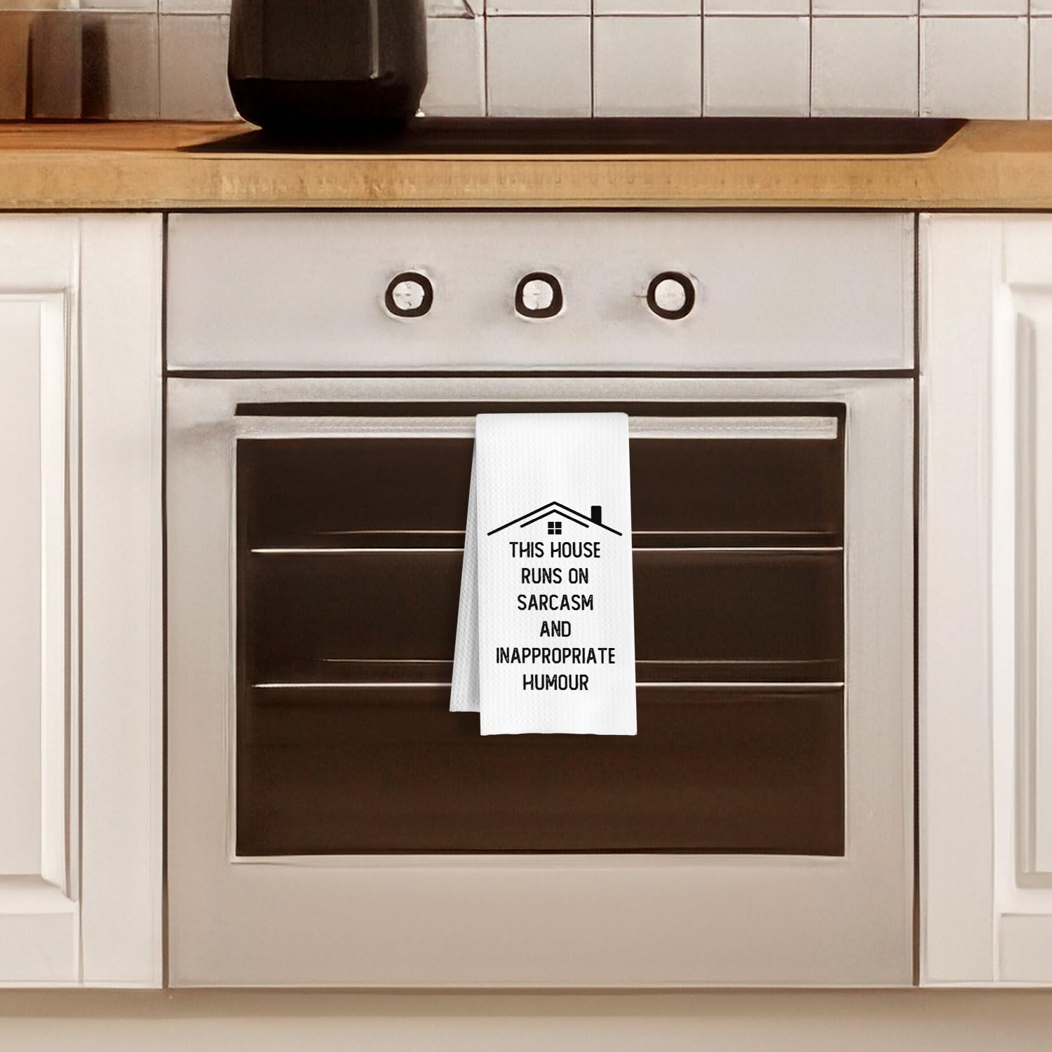 Funny Housewarming Gifts Kitchen Towels, Adult Humor Gifts Dish Tea Towels, House Warming Gift New Home Decorative Hand Towel for Bathroom Kitchen, 16x24 Inch