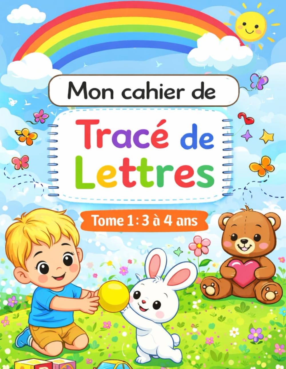 Mon Cahier d’Écriture 3-4 ans : Tracés, Lignes, Formes et Premières Lettres – Activités ludiques pour la maternelle (Tome 1)