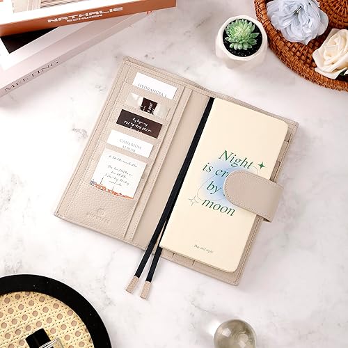 Miniatura 4 de Smartfee Funda de planificador B6 con cremallera y bolsillo trasero grande, cuero con estampado de cocodrilo (viteline de cocodrilo)