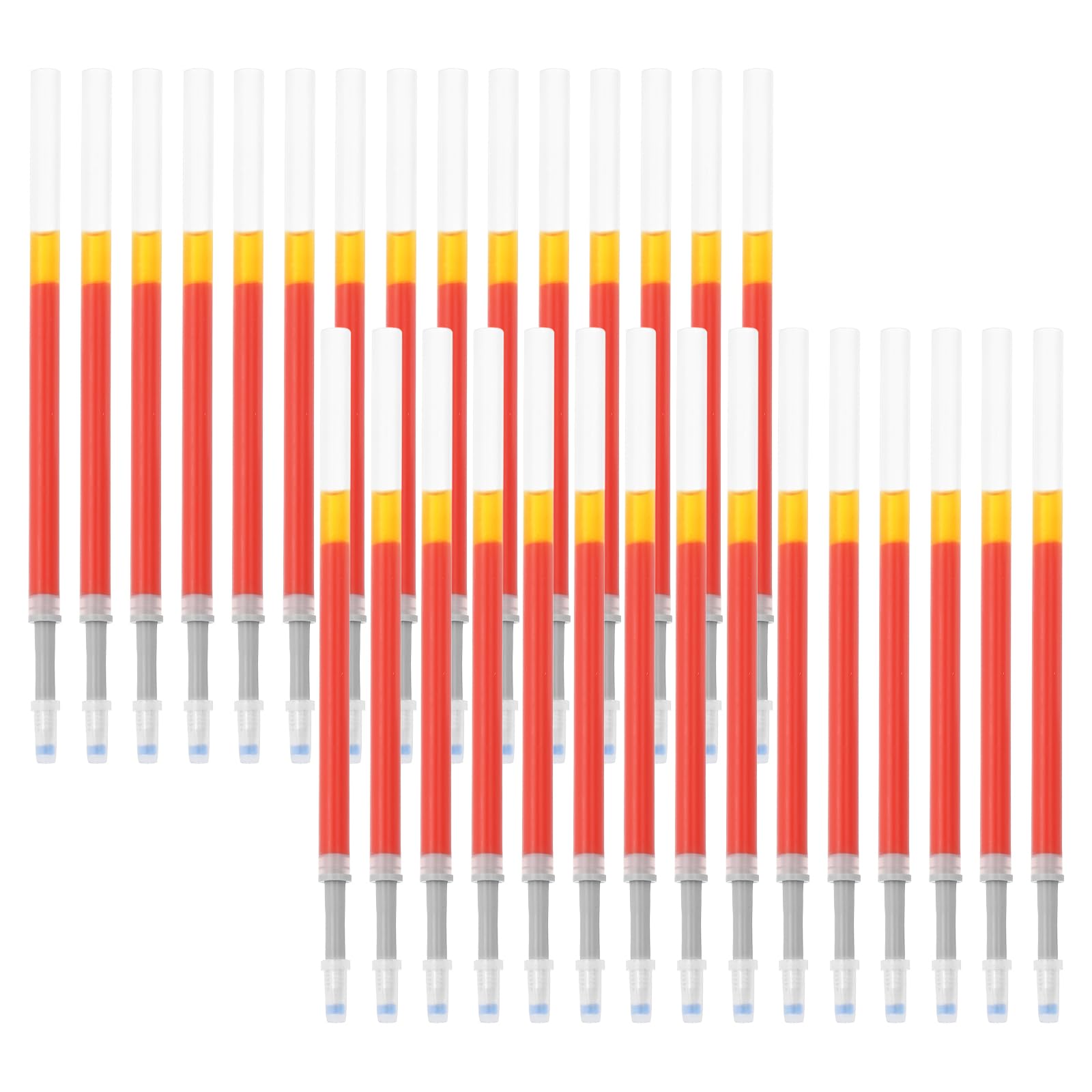 PATIKIL Retractable Gel Pen Refills, 30 Pack Red Rollerball Gel Ink Pens Refills Bulk Set, 0.5mm Fine Point for Office Home Writing