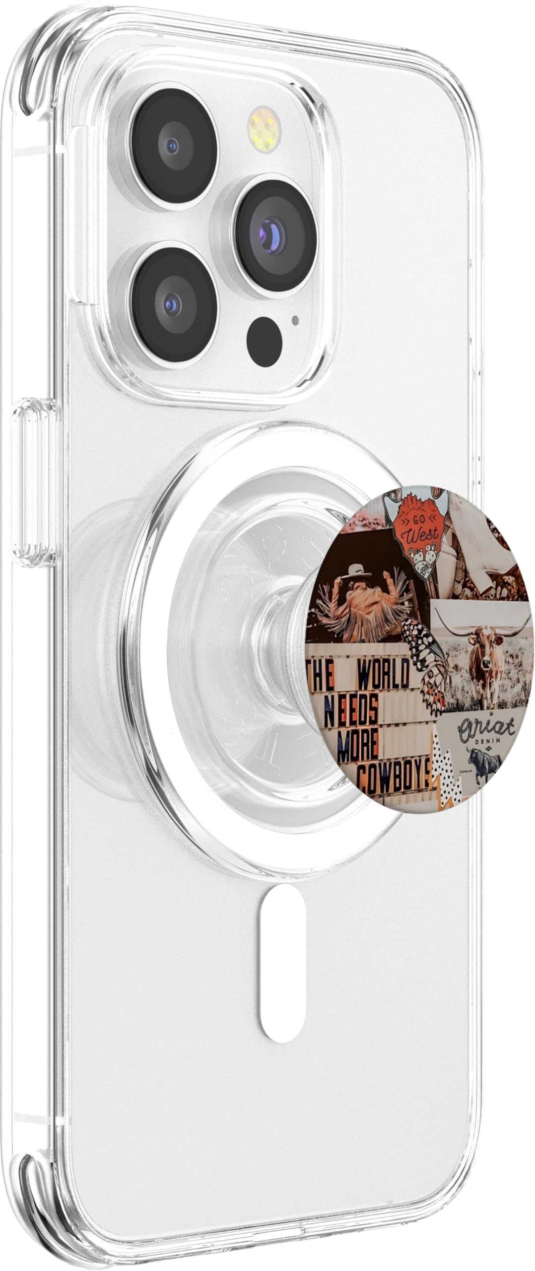 PopGrip MagSafe Con Design Cowgirl E Rodeo – Anello Adattatore Incluso, Compatibile Con Custodie Per Telefono, Perfetto Per Amanti Dei Cavalli E Vita Western