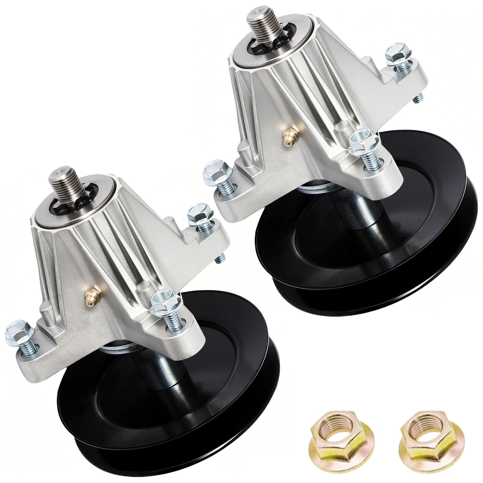 618-06978 918-06978 - Conjunto de eje con polea compatible con RZT-S54 MTD Troy Bilt TB2454 Craftsman T8400 G8400 Z6660, se adapta a cubierta de 54 pulgadas, paquete de 2