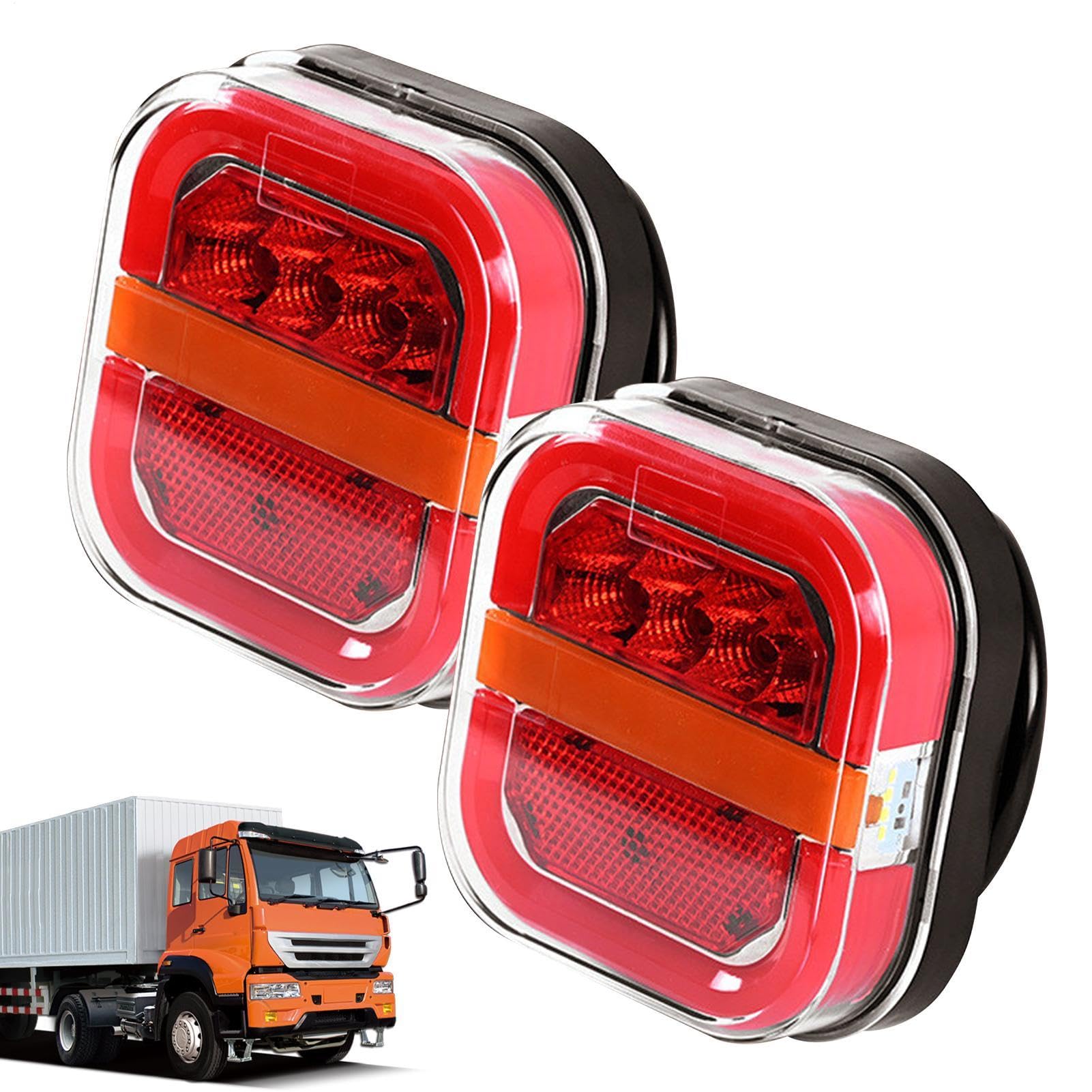 Feux arriere LED camion carrés durabilité supérieure - 8