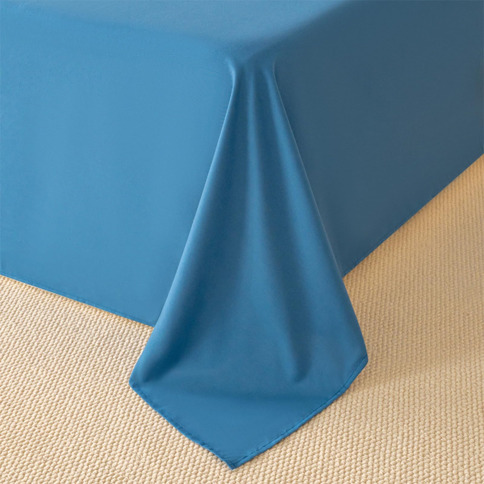 Klasyczne 100% bawełna, żółte prześcieradło 230 x 250 cm dla 2 osób, nieelastyczna pościel, miękkie i trwałe tekstylia, wygodne prześcieradło do dekoracji domu