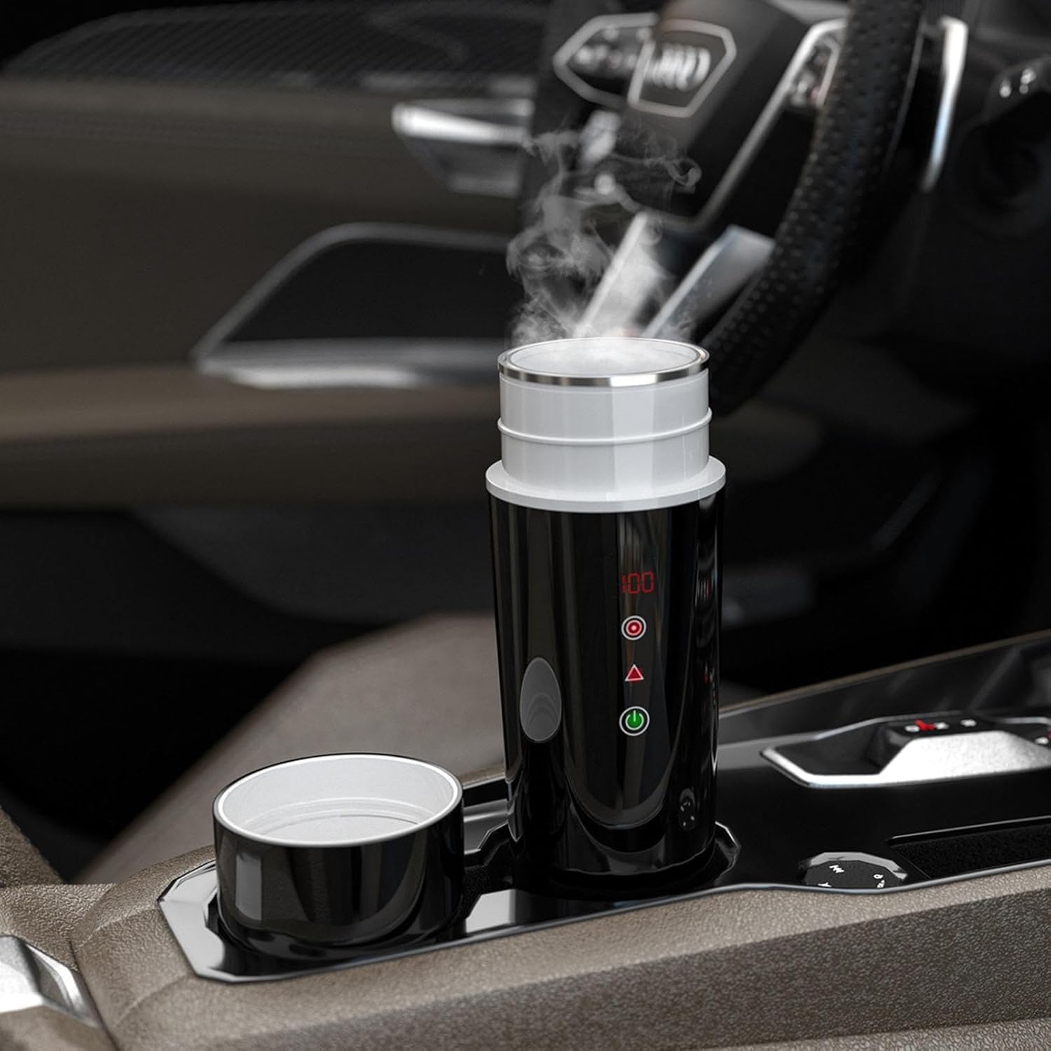 Hervidor eléctrico para coche de 12 V/24 V, portátil, de viaje, de acero inoxidable apto para uso alimentario, fácil de transportar, ideal para viajes, camping y coche.