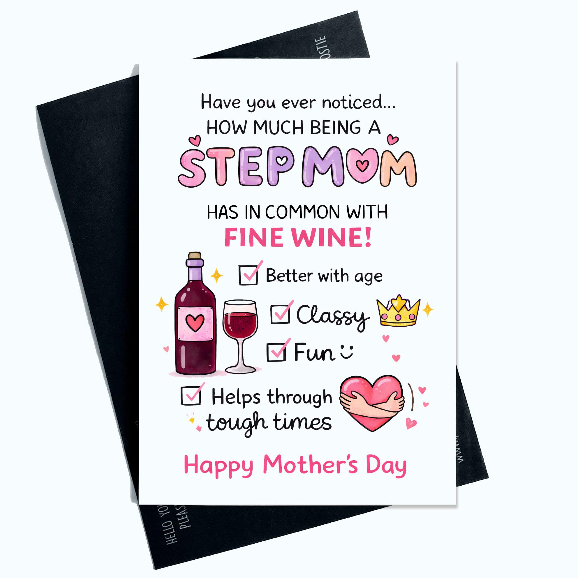 Peachy Antics Funny Mother's Day Card Have You Ever Noticed funny Joke Mother's Day Card for Step Mum A5 Size Card For Step Mum Gift For Her Gift For StepMum Mother's Day Gift SP447