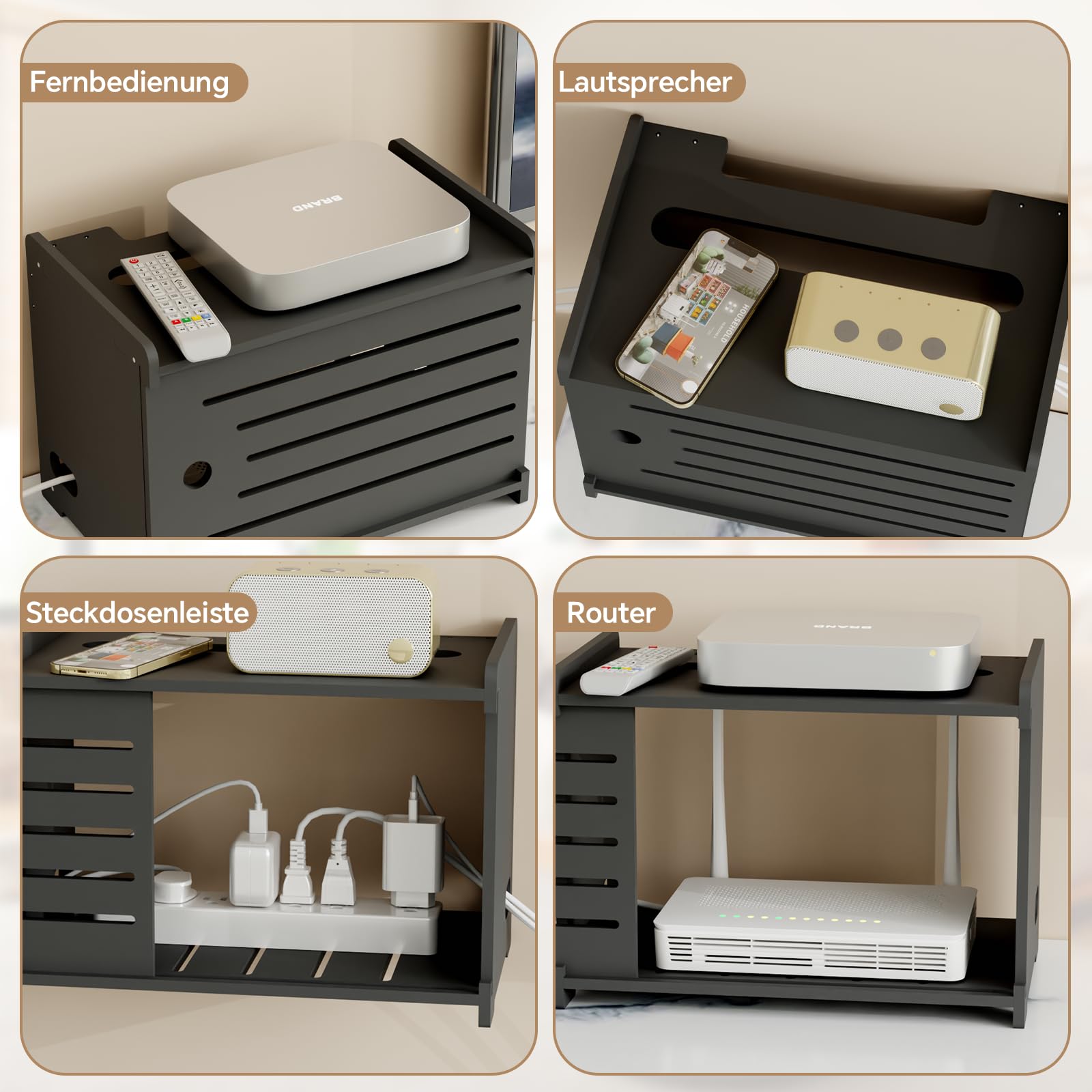 Router Verstecken, Router-Aufbewahrungsbox, Router-Versteck, Routerkasten, Wandboxen, WLAN-Regal, WLAN-Schrank, Router verstecken, WLAN-Box, Router Verstecken, Einfache Installation