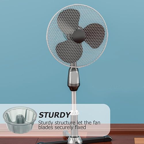 Miniatura 3 de Angoily 5 piezas de cubiertas de tuerca de ventilador de plástico cubierta de tuerca de ventilador de mesa de repuesto para mesa de pie pedestal