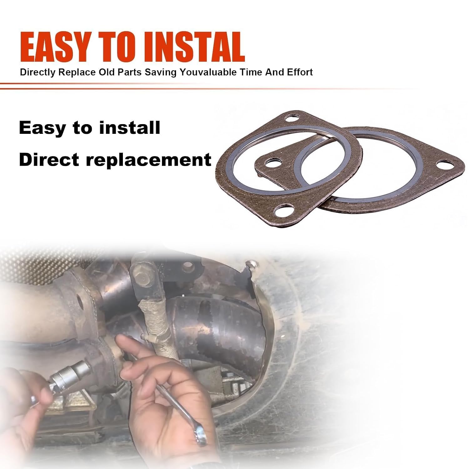 18307553603 Car Exhaust Pipe Flange Gasket Seal Fit for BMW N54 Engine Replace 18307589343