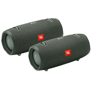 JBL Xtreme 2 Portable Wireless Bluetooth Speakers - Pair Green