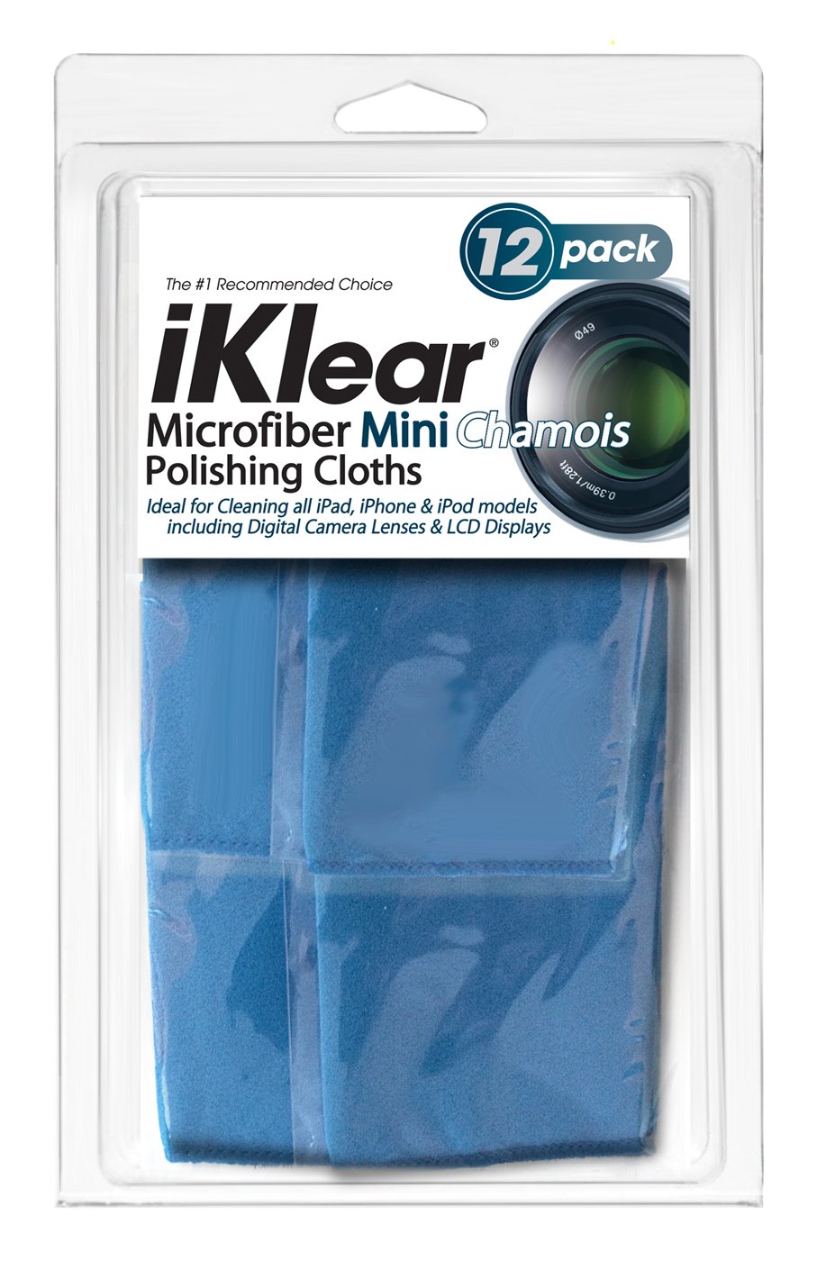 iKlear Travel Size Optical Grade Microfiber Cloths (iK-12Mini)