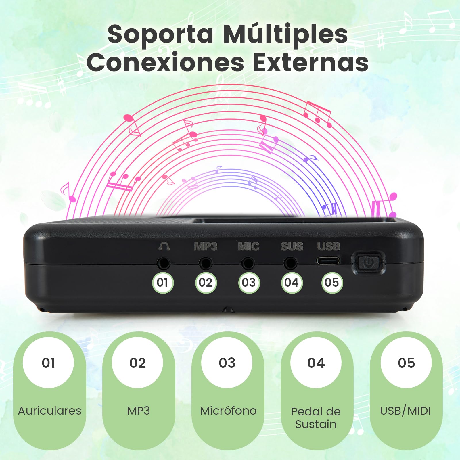 COSTWAY Teclado Eléctrico con 88 Teclas