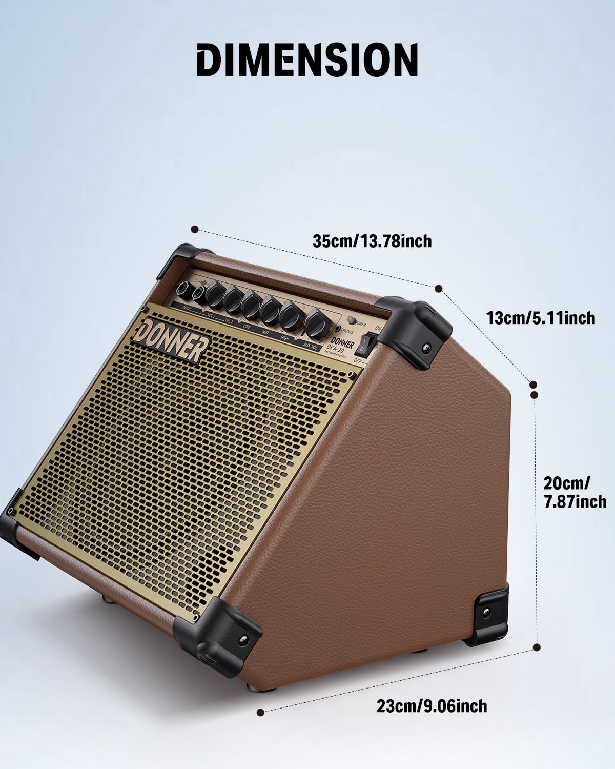 Amazon.com: Donner DKA-20 Keyboard Amplifier 20 Watt Keyboard AMP