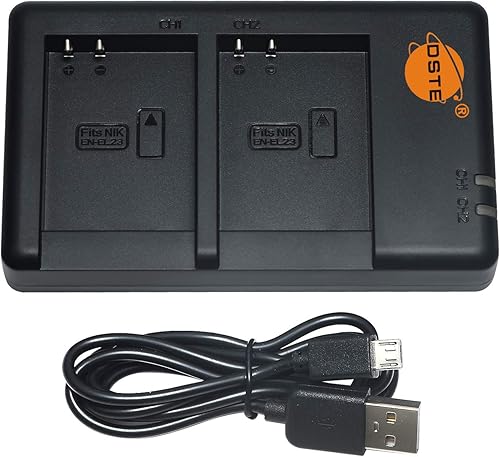 Miniatura 4 de DSTE 3.8V 2200mAh EN-EL23 Lithium Battery Pack(2 Packs) and Dual Charger Compatible with Nikon Coolpix B700, P600, P610, P610s, P900, P900s, S810c