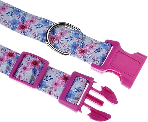 Miniatura 4 de Collares para perros con patrones florales de sandía, collares suaves y ajustables con flores para perros pequeños, medianos y grandes, diseño lindo
