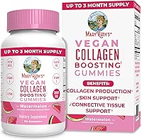 Vegan Collagen for Women & Men | Collagen Boosting Gummies | Skin Care | Lysine | Vitamin C | Vitamin A | Amla | Supplement for Hair Skin & Nails | Vegan | Non-GMO | Gluten Free | 90 Servings