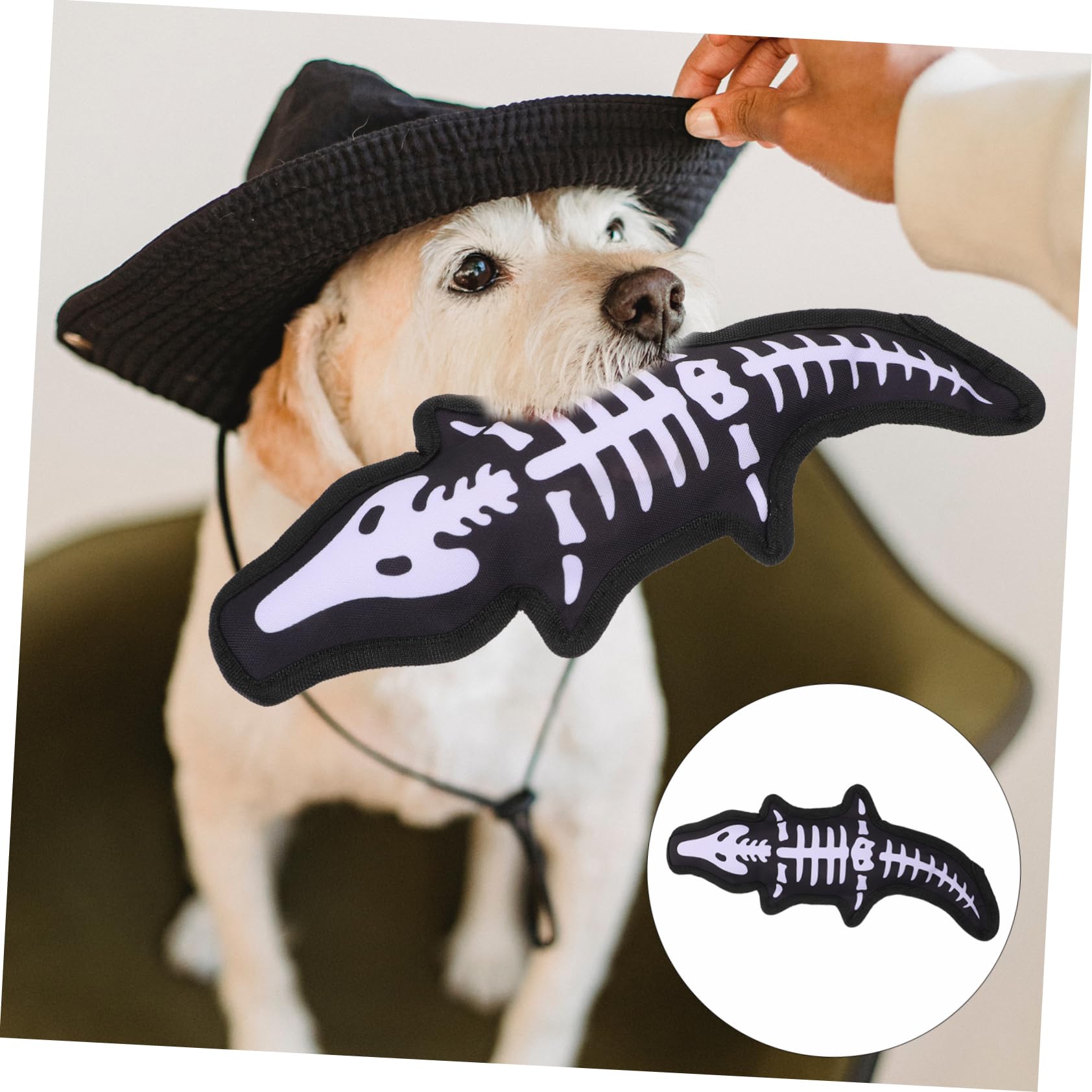 1pièce Jouet Interactif pour Chien Oxford avec Squeaker Jouet à Mâcher Résistant pour Dents Et Éveil du Chien pour Éviter Ennui Et Intelligence des Animaux De Compagnie