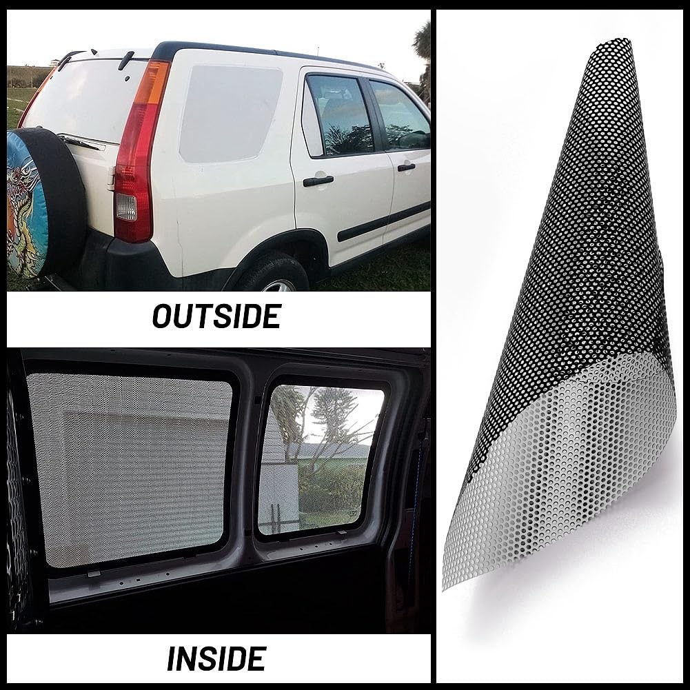JSCARLIFE White Perforated Vinyl Window Film - Image 3