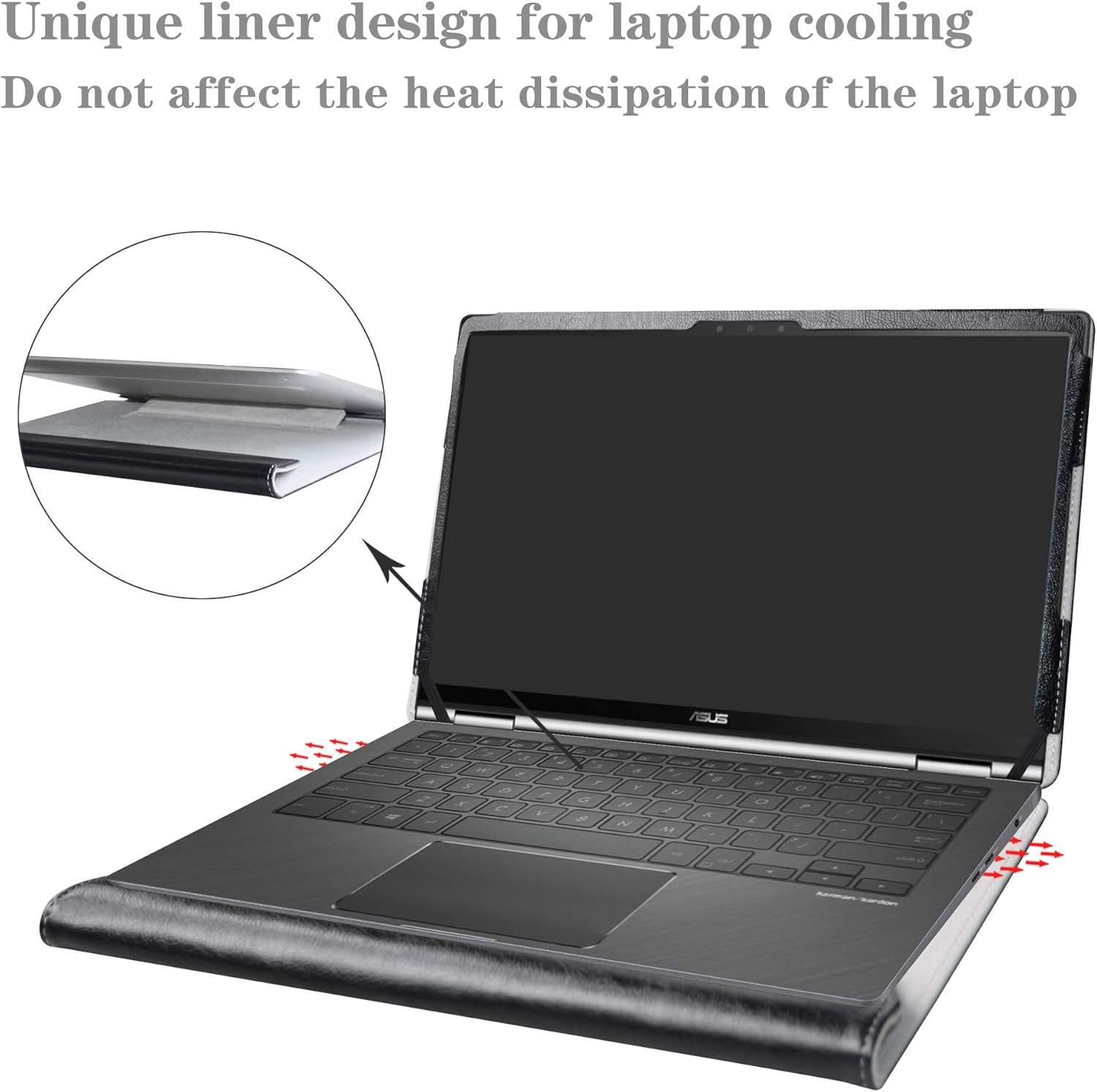 Alapmk Protective Case for ASUS Q326FA/VivoBook S13 S333JA 13.3" &case for HP Elite Dragonfly/Envy 13 13-baXXXX/Envy x360 13 13-ayXXXX 13-bdXXXX/EliteBook x360 1030 G7 Laptop,Black