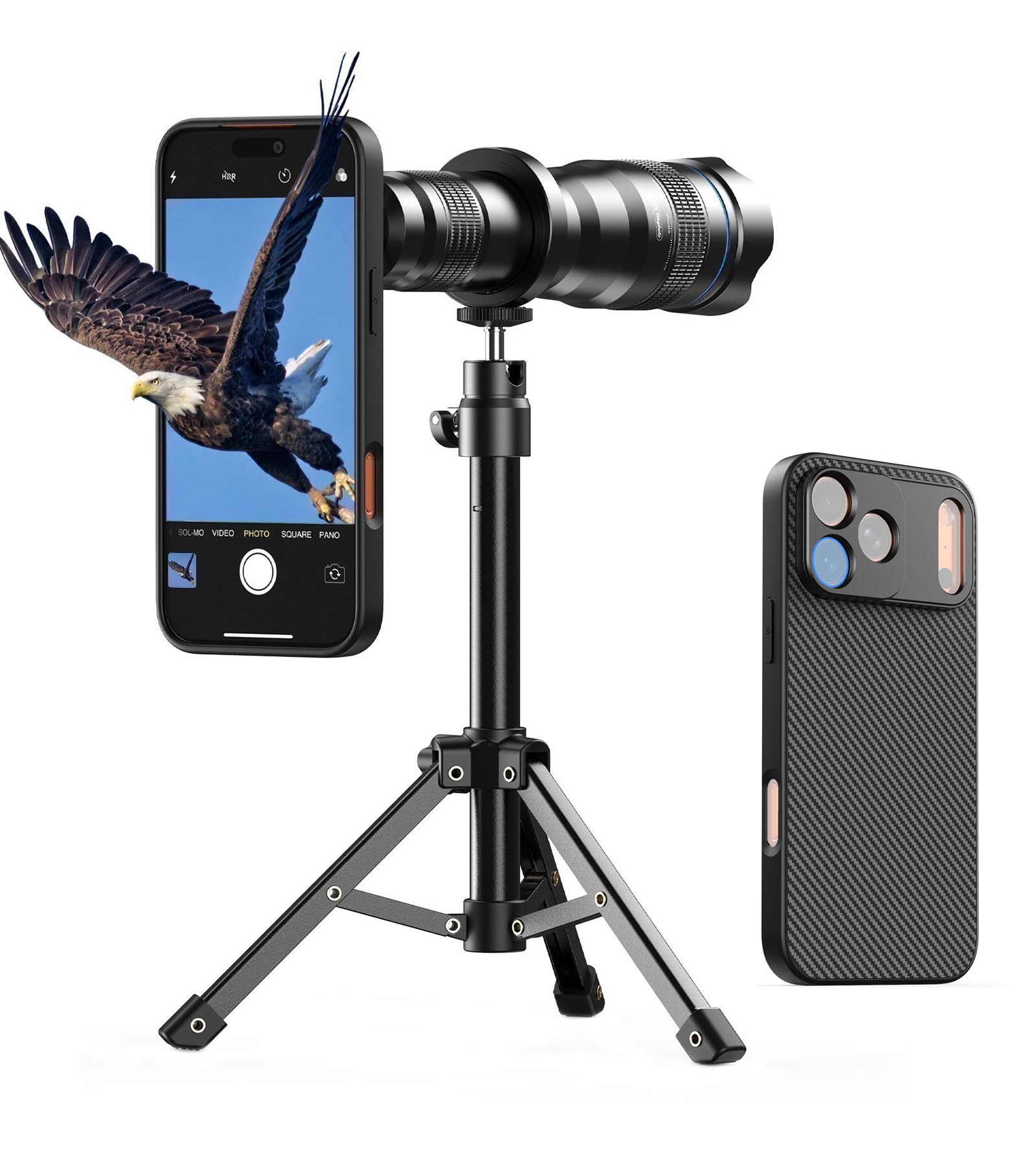 APEXEL 50X スマホ望遠レンズ Amazon.co.jp: 【iPhone17promax専用ケース付き】Apexelスマホ望遠