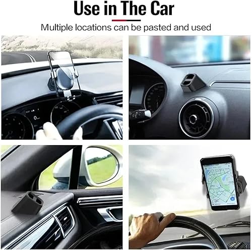 Miniatura 2 de Soporte universal para teléfono celular, soporte universal para teléfono celular, súper estable para salpicadero de automóvil, parabrisas y