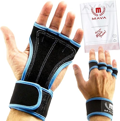 Guantes acolchados de cross training de cuero, con apoyo en la muñeca para tu entrenamiento del día, entrenamiento de gimnasio, levantamiento de