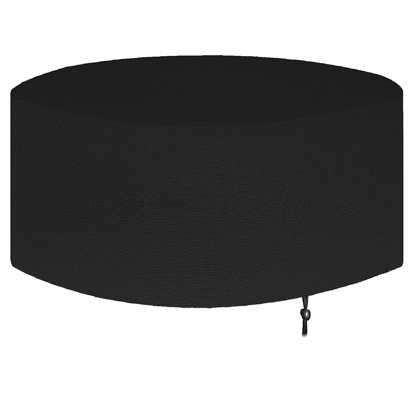 AXFZZRS Garden Furniture Covers, Round Patio Furniture Set Covers Waterproof, Windproof, Anti-UV, Tear-Resistant 420D Oxford Outdoor Garden Table and Chair Cover - Black (210x100cm)