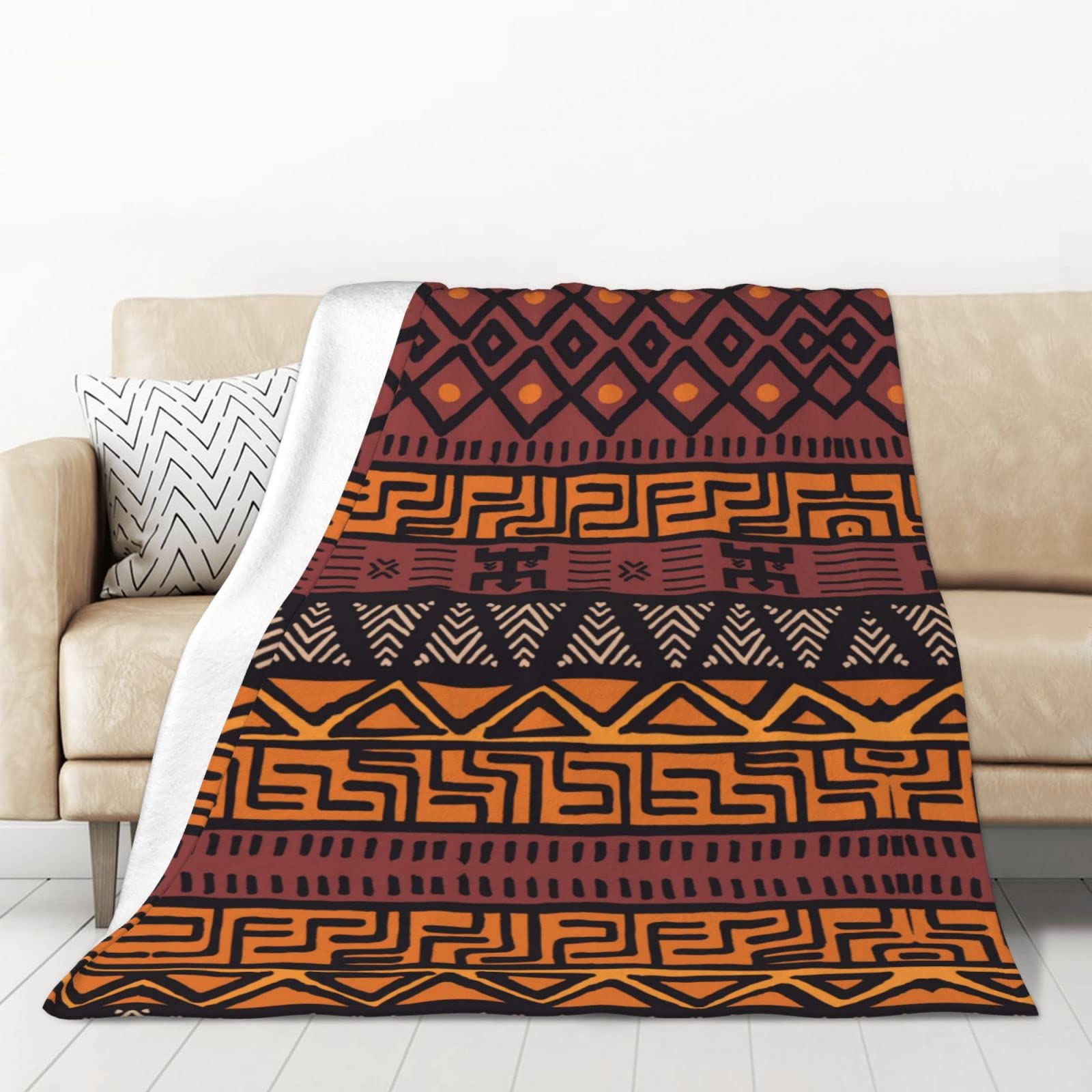Couverture flanelle chaude africaine pour éliminer les frissons nocturnes au lit