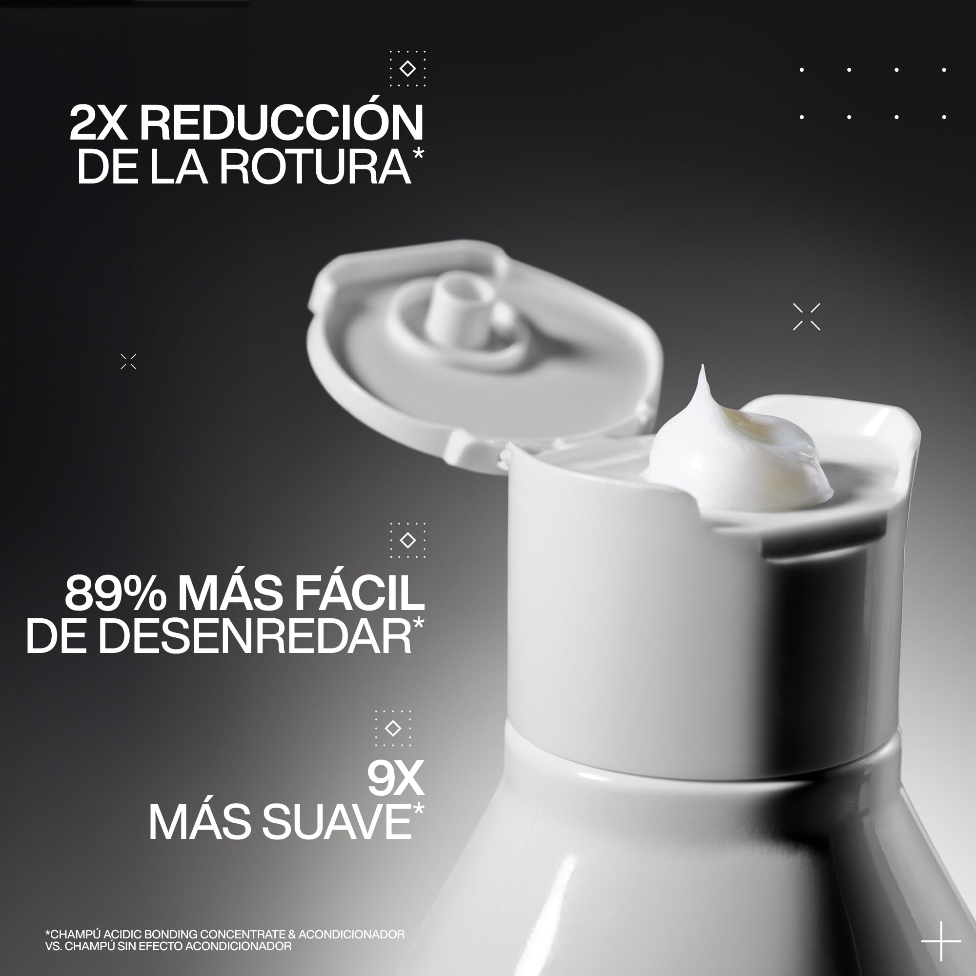 Redken, Acondicionador Sin Sulfatos para Fortalecer todo tipo de Cabellos, Acidic Bonding Concentrate